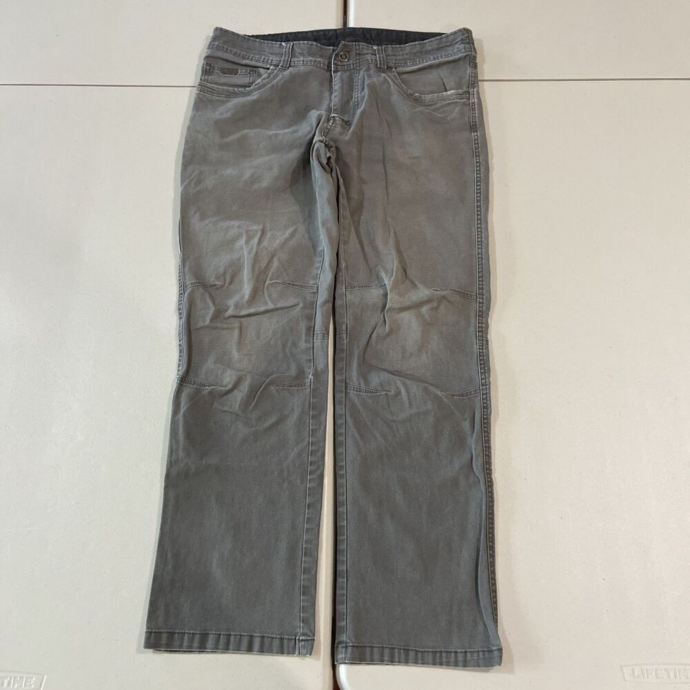 Kuhl Renegade Pants Mens 34x30 Gray Legendary Cargo Hiking Outdoor